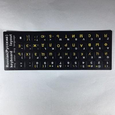 Russian Letter Keyboard Stickers for Laptop Desktop Gaming Keyboards