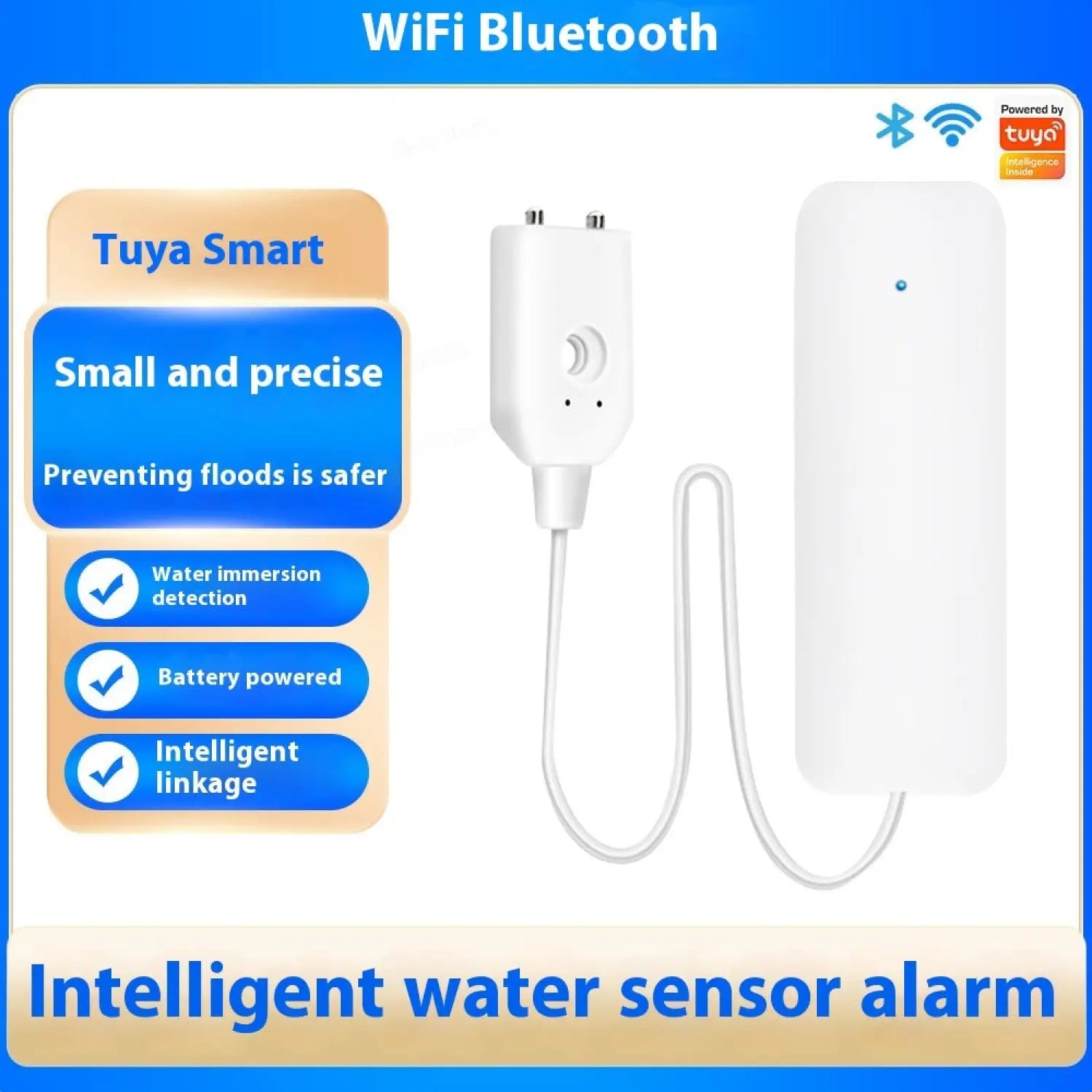 Wi-Fi Water Level Sensor and Leakage Alarm Tuya Smart Home