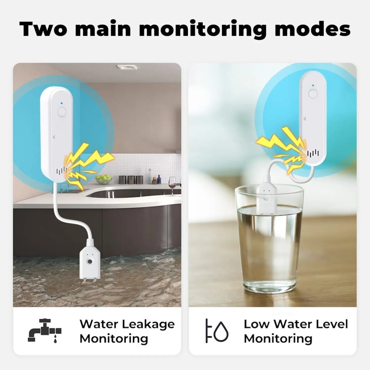 Wi-Fi Water Level Sensor and Leakage Alarm Tuya Smart Home