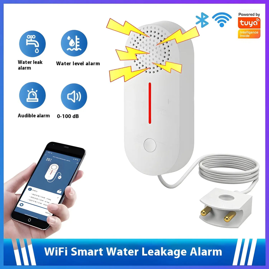 Wi-Fi Water Level Sensor and Leakage Alarm Tuya Smart Home